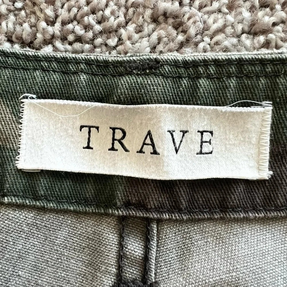 TRAVE Gwen High-Rise Camo Ankle Cargo Pants The Big Battle Denim Casual Women 27 - Picture 9 of 11